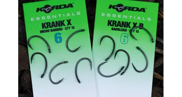 KORDA - Háčky Essentials Krank X Barbless vel. 2 10 ks
