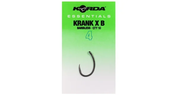 KORDA - Háčky Essentials Krank X Barbless vel. 4 10 ks