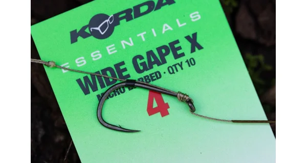 KORDA - Háčky Essentials Wide Gape X Barbed vel. 2 10 ks