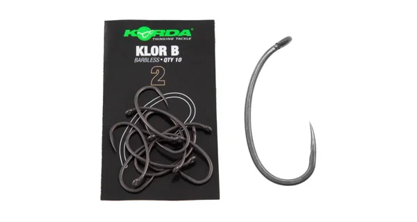 KORDA - Háčky Klor Barbless vel. 2 10 ks