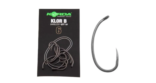 KORDA - Háčky Klor Barbless vel. 6 10 ks