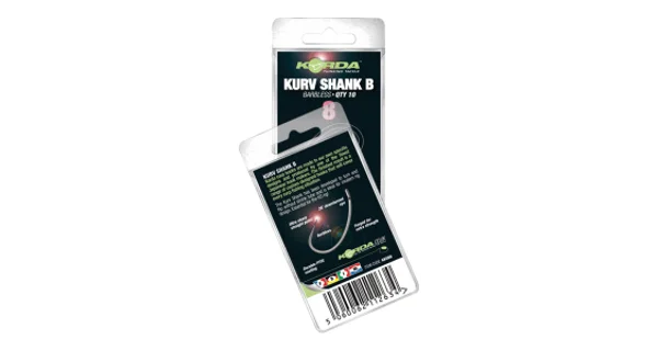 KORDA - Háčky kurv shank B Velikost 4