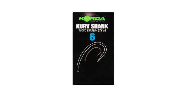 KORDA - Háčky Kurv Shank vel. 6 10 ks