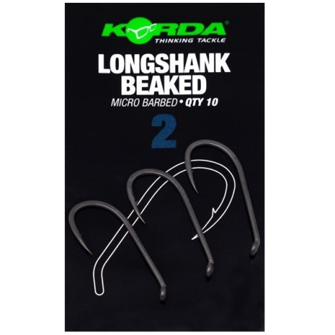 KORDA - Háčky Longshank Beaked Barbed vel. 2 10 ks