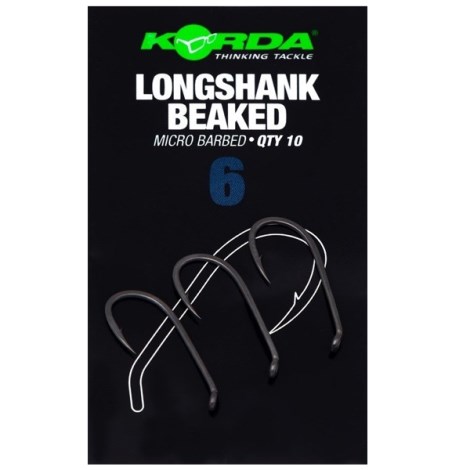 KORDA - Háčky Longshank Beaked Barbed vel. 6 10 ks