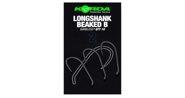 KORDA - Háčky Longshank Beaked Barbless vel. 2 10 ks