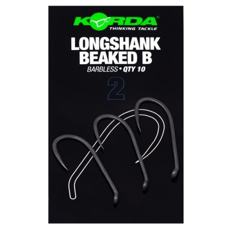 KORDA - Háčky Longshank Beaked Barbless vel. 2 10 ks