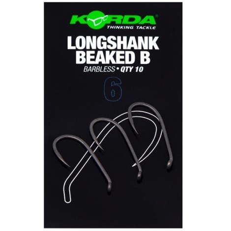 KORDA - Háčky Longshank Beaked Barbless vel. 6 10 ks