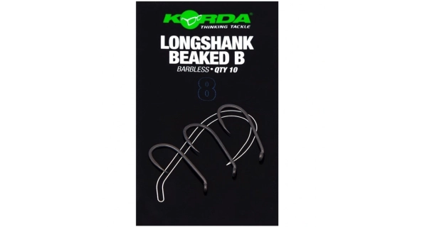 KORDA - Háčky Longshank Beaked Barbless vel. 8 10 ks