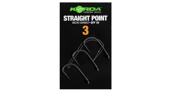 KORDA - Háčky Straight Point Barbed vel. 3 10 ks