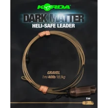 KORDA - Hotová montáž Dark Matter Leader Heli Safe Gravel 40 lb 1 m