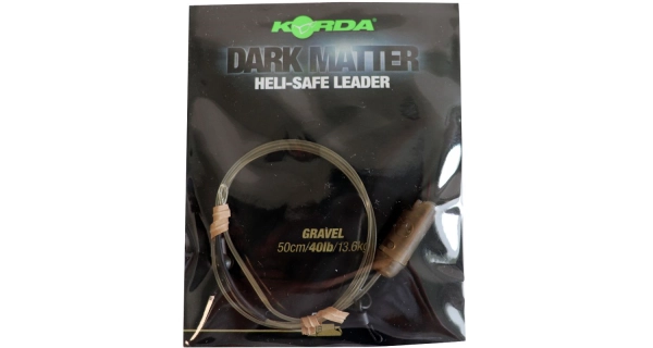 KORDA - Hotová montáž Dark Matter Leader Heli Safe Gravel 40 lb 50 cm