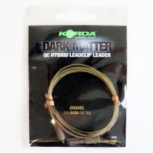 KORDA - Hotová montáž Dark Matter Leader QC Hybrid Clip Gravel 40 lb 1 m Hnědá