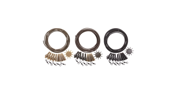 KORDA - Hotové montáže Dark Matter Lead Clip Action Pack Weed 5ks