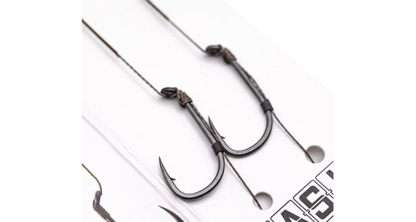 KORDA - Hotový návazec Basix Hair rigs Wide Gape 8 18 lb 2 ks