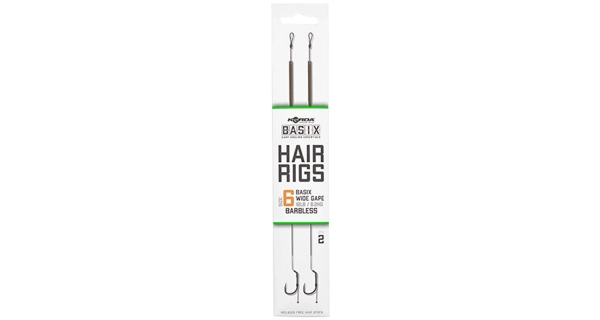 KORDA - Hotový návazec Basix Hair rigs Wide Gape B 6 18 lb 2 ks