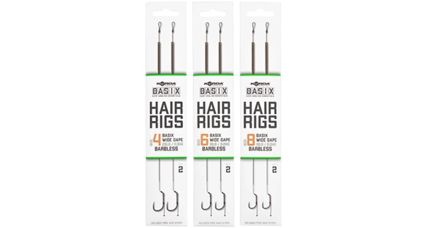 KORDA - Hotový návazec Basix Hair rigs Wide Gape B 6 18 lb 2 ks