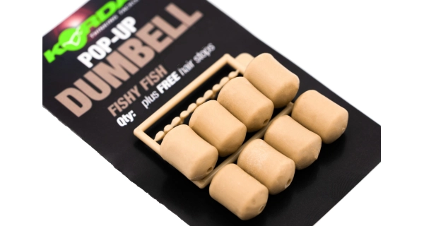 KORDA - Imitace nástrah Pop-up Dumbell Fishy Fish Béžová 8 mm 10 ks