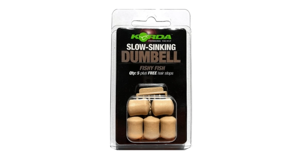 KORDA - Imitace nástrah Pop-up Dumbell Fishy Fish Hnědá 16 mm 5 ks