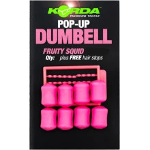 KORDA - Imitace nástrah Pop-up Dumbell Fruity Squid Růžová 12 mm 8 ks