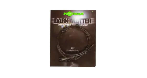 KORDA - Koncová montáž Dark Matter Leader Heli 1 m 40 lb Silt