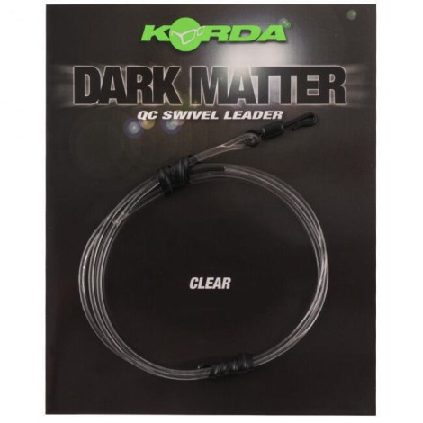 KORDA - Koncová montáž Dark Matter Leader QC Swivel 40 lb 50 cm Clear