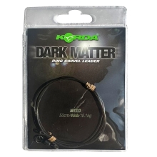 KORDA - Koncová montáž Dark Matter Ring Swivel Leader 18,1 kg 50 cm Weed