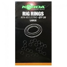 KORDA - Kroužky Rig Rings Medium 20 ks