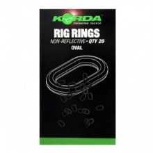 KORDA - Kroužky Rig rings oval 20 ks