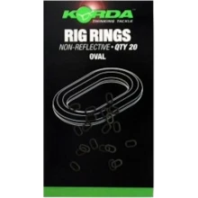 KORDA - Kroužky Rig Rings Oval 20 ks
