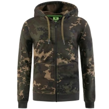 KORDA - Mikina Zip Hoodie Dark Kamo vel. L