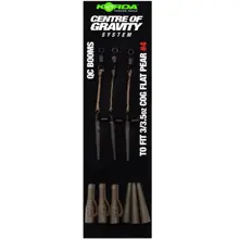 KORDA - Montáž Centre Of Gravity Boom QC Flat Pear 3/3,5 oz 3 ks