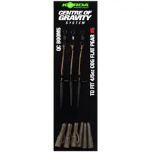 KORDA - Montáž Centre Of Gravity Boom QC Flat Pear 6/8 oz 3 ks