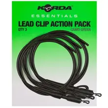 KORDA - Montáž Essentials Lead Clip Action Pack Tubing 3 ks
