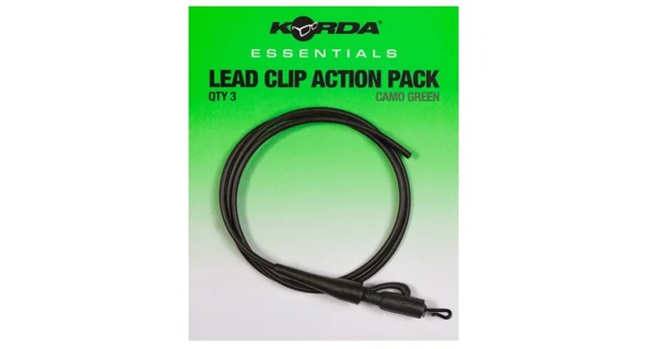 KORDA - Montáž Essentials Lead Clip Action Pack Tubing 3 ks