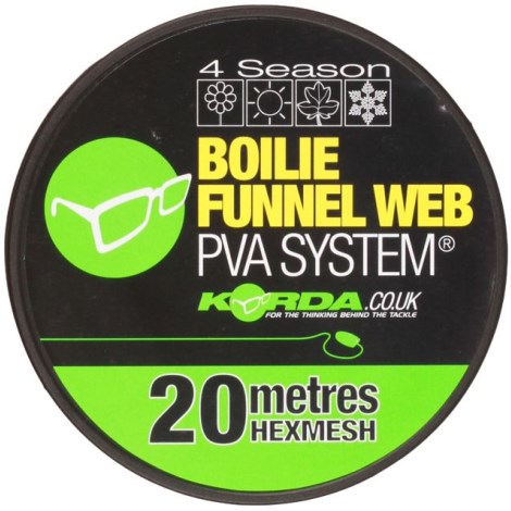 KORDA - Náhradní punčocha do Boilie Funnelweb 4 season 20 m hexmesh 25 mm