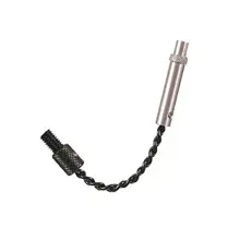 KORDA - Náhradní řetízek - dlouhý Black Stainless Chain with Adaptor Long