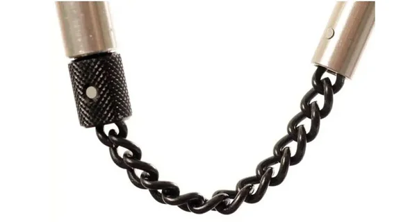 KORDA - Náhradní řetízek - dlouhý Black Stainless Chain with Adaptor Long