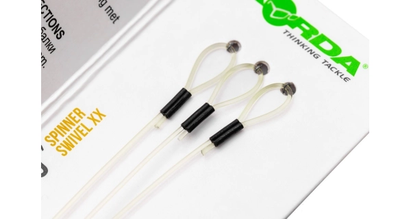KORDA - Návazce Booms Spinner Swivel XX 35 lb 3 ks 7,5''