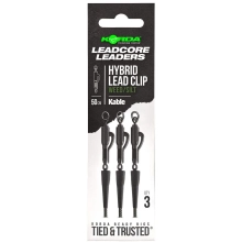 KORDA - Návazec Kable Leadcore Leader Hybrid Lead Clip 50 cm Weed