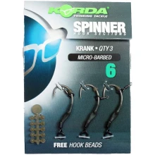 KORDA - Návazec Spinner Hook Section Krank vel. 6 3 ks