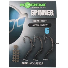 KORDA - Návazec Spinner Hook Section Kurv vel. 6 3 ks