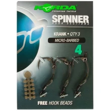 KORDA - Návazec Spinner Hook Sections Krank vel. 4 3 ks