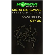 KORDA - Obratlík Micro rig swivel 20 ks