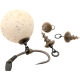 KORDA - Obratlík Micro Ring Swivel Bait Screw Medium 5 ks