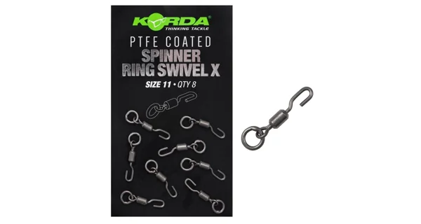 KORDA - Obratlík PFTE Spinner Ring Swivel X vel. 11 8 ks
