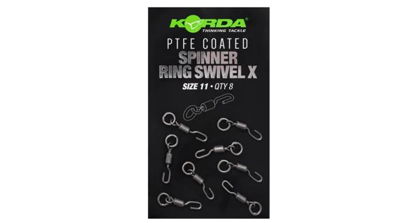 KORDA - Obratlík PFTE Spinner Ring Swivel X vel. 11 8 ks