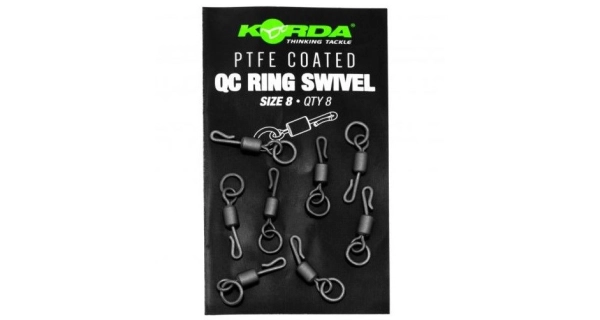 KORDA - Obratlík PTFE QC Ring Swivel vel. 11