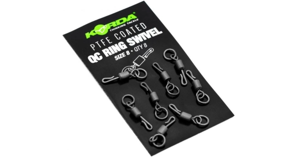 KORDA - Obratlík PTFE QC Ring Swivel vel. 11