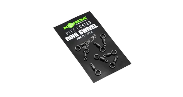 KORDA - Obratlík PTFE Ring Swivel vel. 11 8 ks